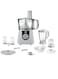 Xper Food Processor, 750 Watts, 2 Liter Capacity, Multiple Attachments, XPFP-600-21