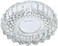 Lavish 1-Pack Round Crystal Glass Ashtray For Home &amp; Office (13x13x4cm)