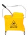 Generic Mop Bucket With Wheel And Wringer, Yellow, 20L