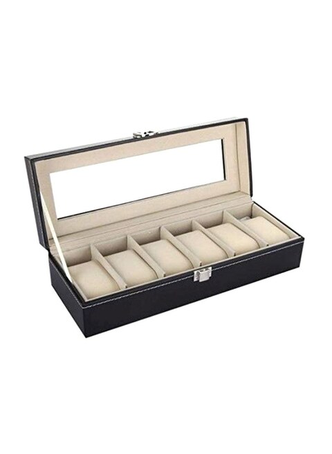 Generic 6-Compartment Watch Box Organizer