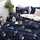 GOLDEN HOME  6-Piece Queen Size Duvet Cover Set, 1 Duvet Cover + 1 Fitted Sheet + 4 Pillow Cases, Microfibre, Muesli
