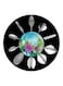 Generic 11-Piece 3D Floral Syringe Set Silver 120x25x25mm