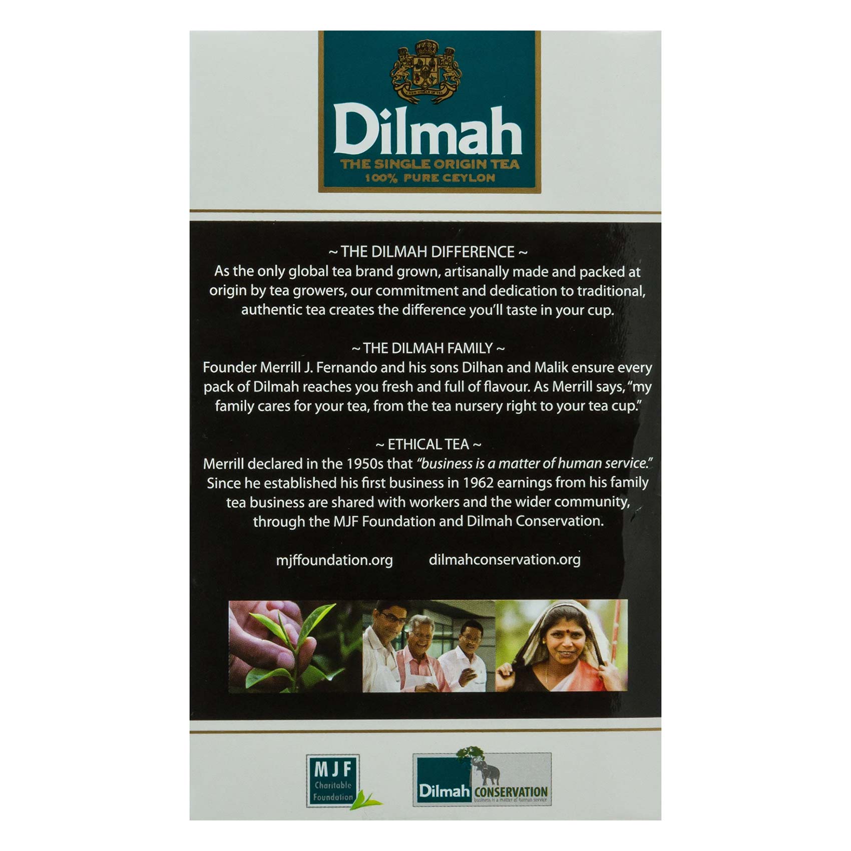 Dilmah Pure Ceylon Earl Grey Tea Bags 25 Pieces