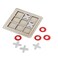 Kids and Adults Wooden Board And Crosses Game Set, Playing Tic-tac-toe Noughts Stocking Fillers Family Brain Teaser Puzzle