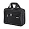 Eminent Premium 17inch Shoulder Laptop Bag Polyester Light Weight 180&deg; Opening Business Laptop Case for Men Women on Travel Business V368B Black