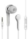 Generic 3.5 mm In-Ear Wired Headphone With Microphone White
