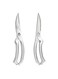 Generic - Stainless Steel Solid Poultry Chicken Bone Scissors With Safety Lock Silver
