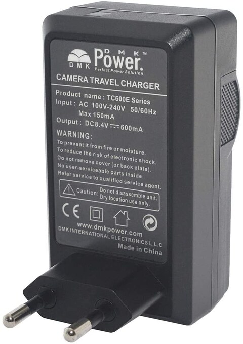 DMK Power LP-E12 TC600E Travel Charger for LP-E12 EOS M M2 M10 M50 M100 EOS 100D EOS Rebel SL1 EOS KISS X7 PowerShot SX70 HS