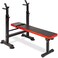 Max Strength Workout Home Gym Fitness Bench Utility Workout Bench, Adjustable Weight Bench Upgraded Wider Seat Multi-Function Foldable Bench Press Training