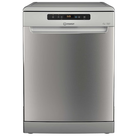 Indesit Freestanding Dishwasher 14 Places Setting 8 Programs DF03C23XUK Silver