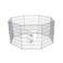 Woofy Metal Foldable Pet Play Pen With Door (8 Panels) - 61x91cm