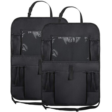 DEO KING 2-Piece Multifunctional Car Back Seat Storage Bag 41*61cm