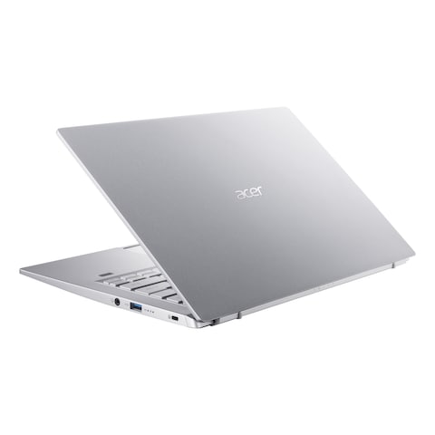 Acer Swift 3 SF314-43-R4K2 Notebook, AMD Ryzen 7 5700U, 16GB RAM, 512GB SSD, 14-inch FHD, Windows 11 Home, Pure Silver, English/Arabic Keybaord- NX.AB1EM.00E