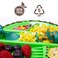 Eazy Kids Eating Plate w/ Spoon, Fork &amp; Pusher - Dinosaur