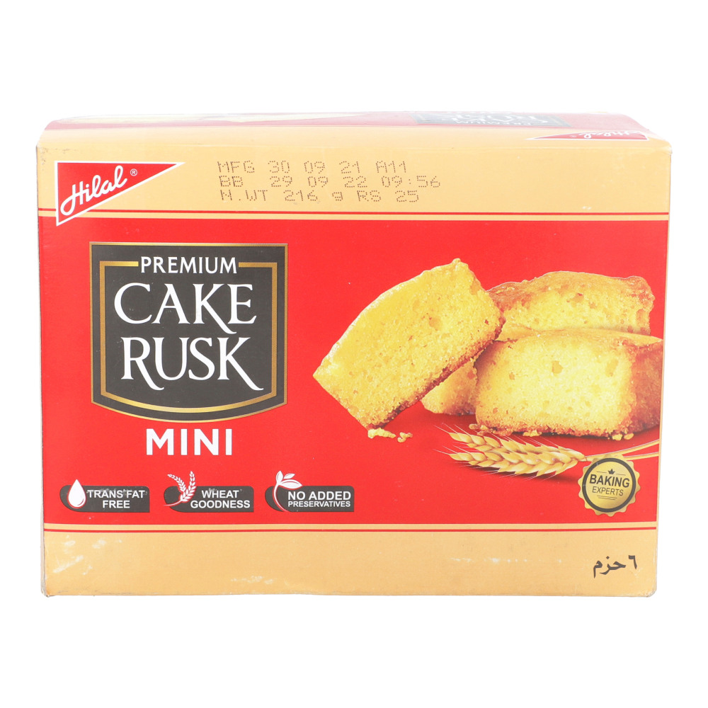 Hilal Premium Cake Rusk Mini (Pack of 6)