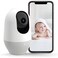 Nooie Baby Monitor, Wifi Camera Indoor, 360-Degree IP Camera, 1080P Super IR Night Vision Motion &amp; Sound Detection - Alexa