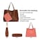 Scarleton Stylish Reversible Tote Bag H18420452 - Brown/Coral Pink