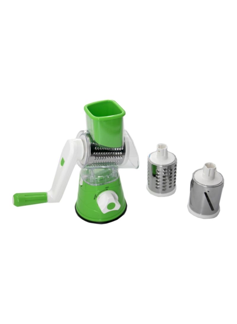 Generic Tabletop Drum Grater White/Green/Silver