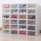 Naor Clear Plastic Stackable Storage Shoe Organizer Box (Mixed-30Pcs)