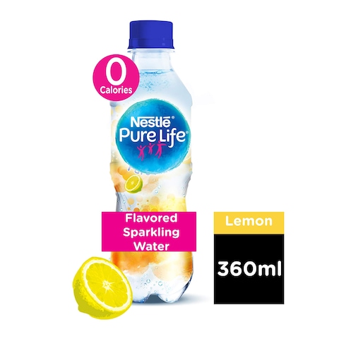 Nestle Pure Life Lemon Sparkling Water - 360ml