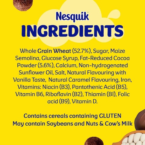 Nestle Nesquik Chocolate Breakfast Cereal, 330g