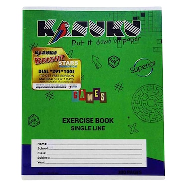 Kasuku Exercise Book Single Line 200Pages A5