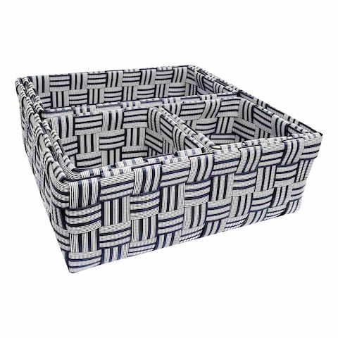 Home Pro PP Storage Basket Multicolour Pack of 4