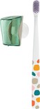 Flipper Toothbrush Cover &amp; Toothbrush Flp Twigo Basic Combo Pack, Soft Bristles, For Adults, Made In Malaysia, Mountain Green