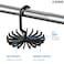 ZOBER Space Saving Tie Rack Hangers - (4 Pack) Convenient Hanging Organizer with 20 Hooks for Neckties, Bow Ties, Belts, Bra, Scarves &amp; More