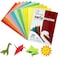 Generic 100 Sheets Smooth Finish A4 Size Rainbow Color, Paper Copy Printing Papers, Home, School, Origami Paper For Arts And Crafts Projects