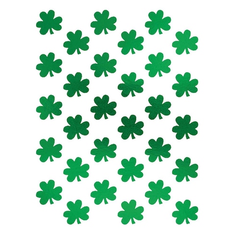 St.Patricks Clover Plastic Table Cover