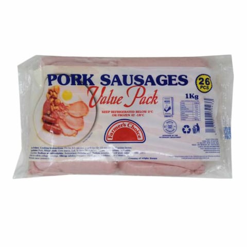 Farmers Choice Pork Sausages 1Kg