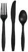 Touch Of Color Black Velvet Assorted Cutlery 24 pcs