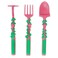 Eazy Kids Spoon, Fork &amp; Pusher - Pink, Gardening, 3Pcs
