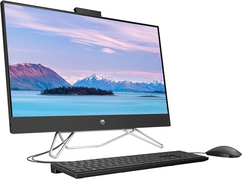 HP All-In-one 27-CB1012NH, 9ID5MA, 12th Gen i7-1255U, 8GB RAM, 1TB SDD, Intel Iris Graphics, 27&quot; FHD 1920 x 1080, English Keyboard, DOS, White Wired Keyboard And Mouse, White