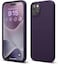 elago Liquid Silicone for iPhone 15 Plus case cover Full Body Protection, Shockproof, Slim, Anti-Scratch Soft Microfiber Lining - Deep Purple