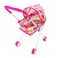 Lavish Pink Doll Outdoor Baby Buggy Stroller Child Push Cart Stroller Doll