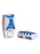 Generic Automatic Toothpaste Dispenser Set With 5 Toothbrush Holder Blue/White 16 x 8 x 11cm