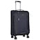 Eminent Expandable Luggage Trolley Bag Soft Suitcase for Unisex Travel Polyester Shell Lightweight with TSA lock Double Spinner Wheels E751SZ Large Checked 28 Inch Black