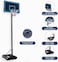 YALLA HomeGym Adjustable Height 7.5 to 10ft Portable Basketball Hoop, 44 Inch Backboard, Quick Power Lift Adjustment,  with portable Wheels