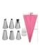 Generic 8 Piece Of Stainless Steel Cake Decorating Supplies Tools Pink 12 X 2 X 10Cm