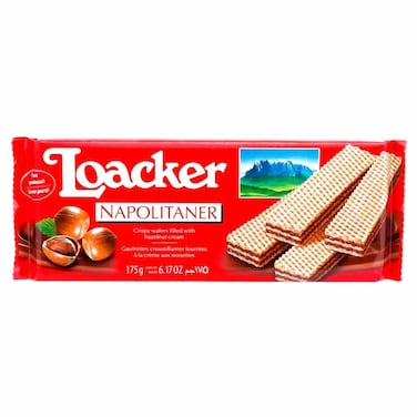 Loacker Napoliteaner Wafer with Hazelnut - 175 gram