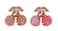 Aiwanto Hair Clips Girls Beautiful Hair Accessories 2 Pcs - Rose & Pink Stoned