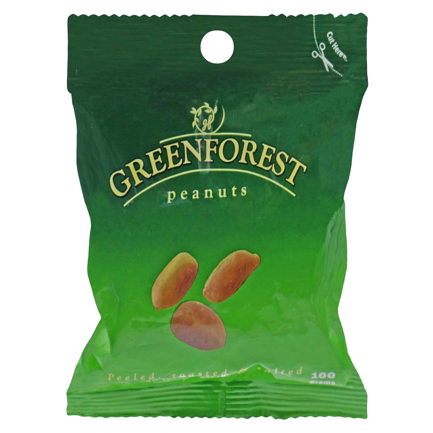 Green Forest Roasted And Salted Peeled Peanuts 100g