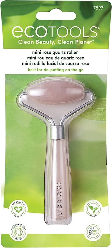 Ecotools Mini Rose Quartz Roller