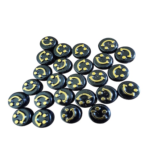 Round Shape Black Beads for DIY Jewelry Making, Bracelet Earring Necklace DIY Craft Supplies Hair Accessories ( 250 Pcs)