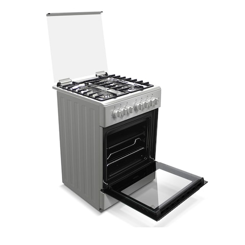 Haier HCR2040EES 4Gas Cooker with Electric Oven Grey 60x60cm