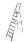STANLEY Step Ladder, 8 Steps Aluminum Ladder with Non-Slip Rubber Edge Guards &amp; 150 KG Loading Capacity - EN131 Approved