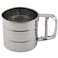 Everrich Stainless Steel Flour Sieve Kitchen Utensils Filter Cake Making Tool Silver 132g 300ml