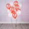 Buena Ventura's Themez Only Happy Birthday Balloon Letters - 13 Letters (Rose Gold) with (with Rose Gold and White Metallic Balloons + Foil Balloons - (Pack of 47 pcs))